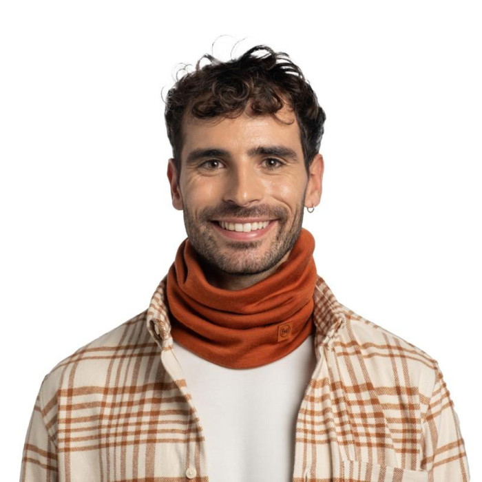 Шарф-труба Buff Merino Heavyweight Neck Warmer solid Cinnamon  