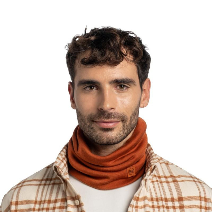 Шарф-труба Buff Merino Heavyweight Neck Warmer solid Cinnamon  