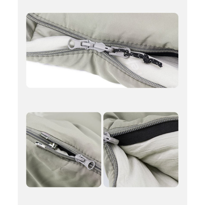 Спальник с капюшоном Naturehike M180 NH20MSD02, левый, серый (6975641886655)  