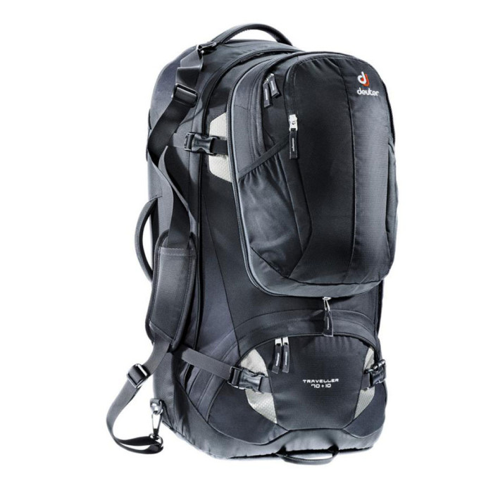 Рюкзак Deuter Traveller, 70+10 л, black-silver 