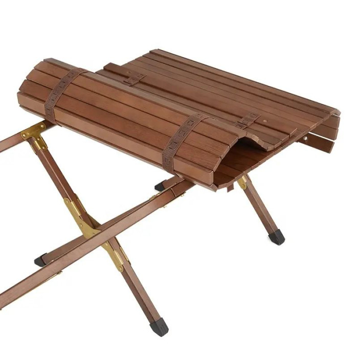 Стол раскладной деревянный Naturehike NH19JJ009, темное дерево, малый  