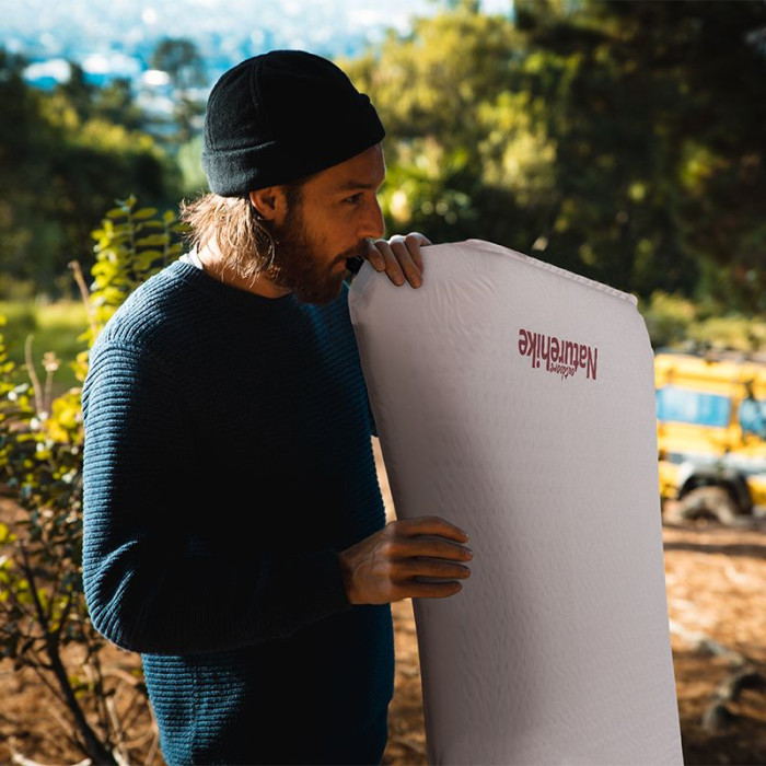 Матрас самонадувающийся одноместный Naturehike NH20DZ002, 30 мм, бежевый  