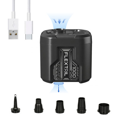 Портативный воздушный насос Flextail Evo Pump 3, 1000 л/мин, черный