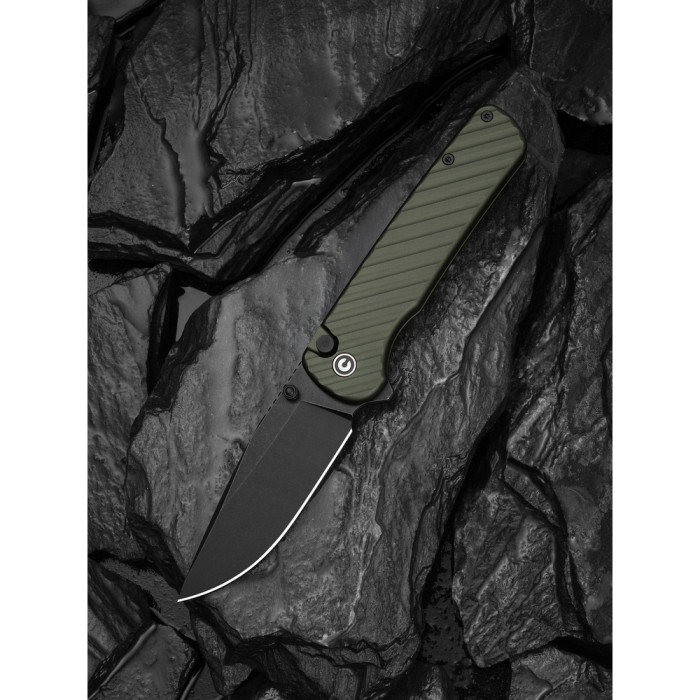 Нож складной туристический Civivi Iron Tide (8.2 см) 14C28N / Aluminum зеленый  