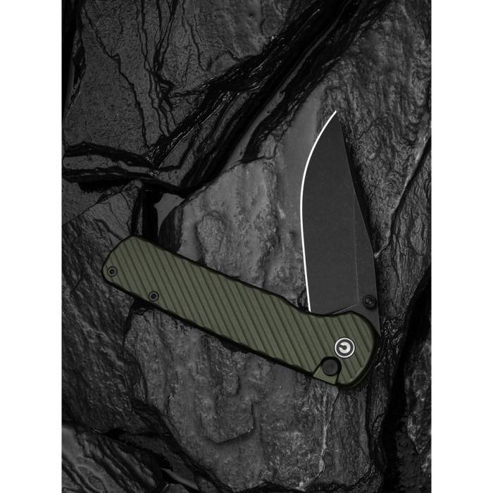 Нож складной туристический Civivi Iron Tide (8.2 см) 14C28N / Aluminum зеленый  