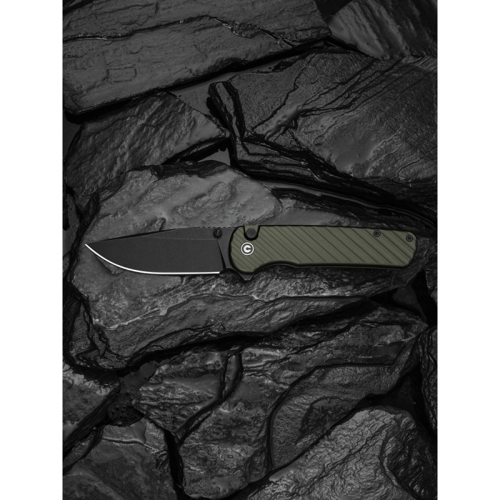 Нож складной туристический Civivi Iron Tide (8.2 см) 14C28N / Aluminum зеленый  
