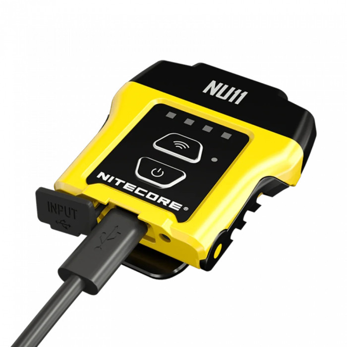 Фонарь на кепку с универсальным креплением Nitecore NU11 (150 люмен, 4 режима, датчик движения, USB-C)  