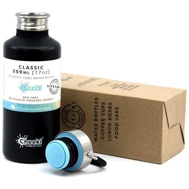 Детская бутылка для воды Cheeki Classic Single Wall 500, Matte Black  