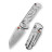 Нож Trivisa Skarn-W, M390, Титан, Серебряный (JM11-W-M)
