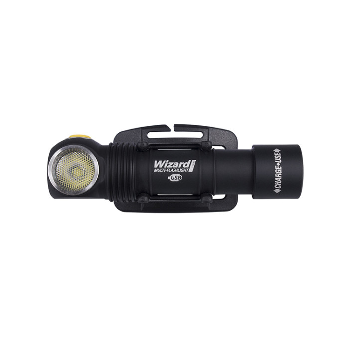 Мультифонарь Armytek Wizard Pro v3 , магнитная зарядка, 18650 3200mAh, серый,XHP50 , теплый (F05501SW)  