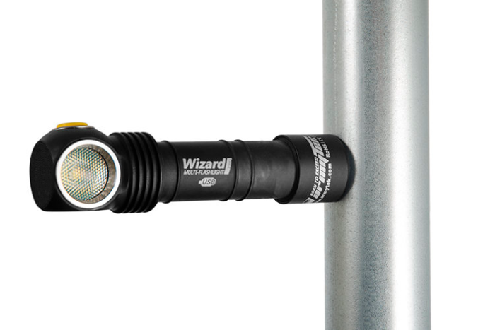 Мультифонарь Armytek Wizard Pro v3 , магнитная зарядка, 18650 3200mAh, серый,XHP50 , теплый (F05501SW)  