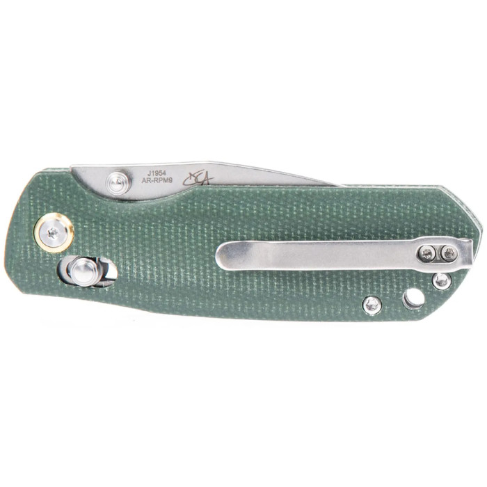 Нож CJRB Maximal, AR-RPM9, Micarta green  