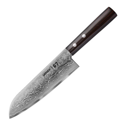 Нож кухонный Samura 67 Damascus Сантоку, 175 мм, SD67-0094P
