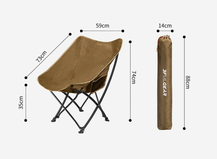 Стул раскладной 3F Ul Gear Thick cotton Хаки  