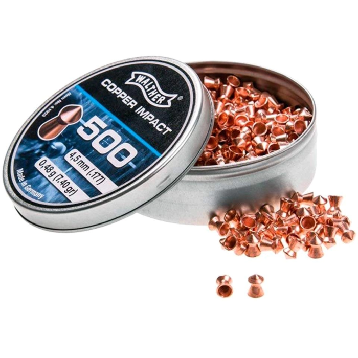 Шарики Umarex Walther Pointed Waisted Pellets 0,48 гр. кол.177, 500шт. (4.1933)  