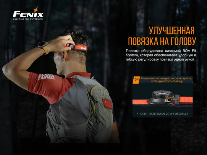 Фонарь налобный Fenix HM65R-T (восстановленный/потертости на корпусе)  