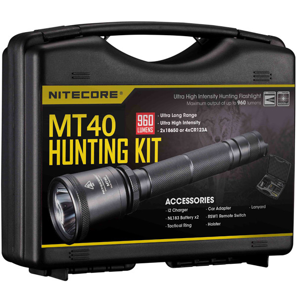 Набор для ночной охоты Nitecore MT40, в подарочном кейсе 