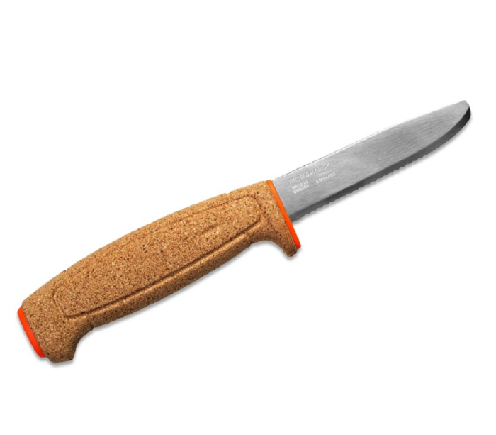 Нож Morakniv Floating Serrated Knife, нержавеющая сталь, пробковая ручка, 13131 