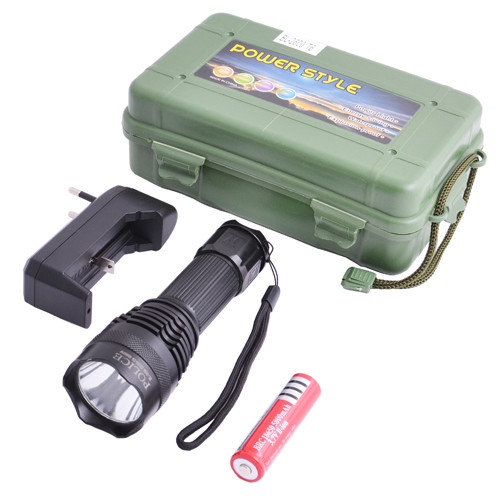 Карманный фонарь Police 2600-T6, серый XM-L,3xAAA  