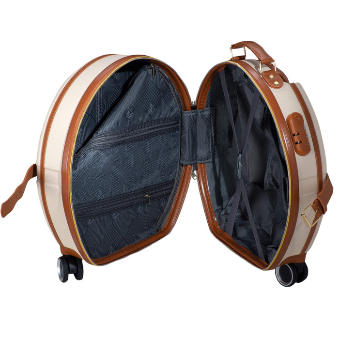 Чемодан Semi Line 24" (M) Ecru/Brown (T5670-3)  