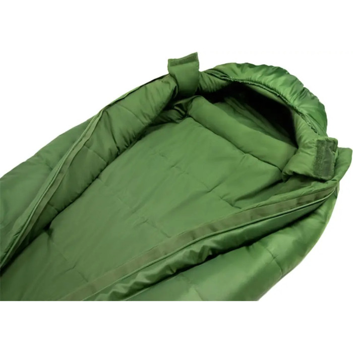 Спальный мешок Terra Incognita Polus 400 центральная застежка Темно-оливковый  