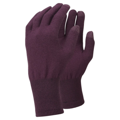 Перчатки Trekmates Merino Touch Glove TM-005149 blackcurrant - S - фиолетовый