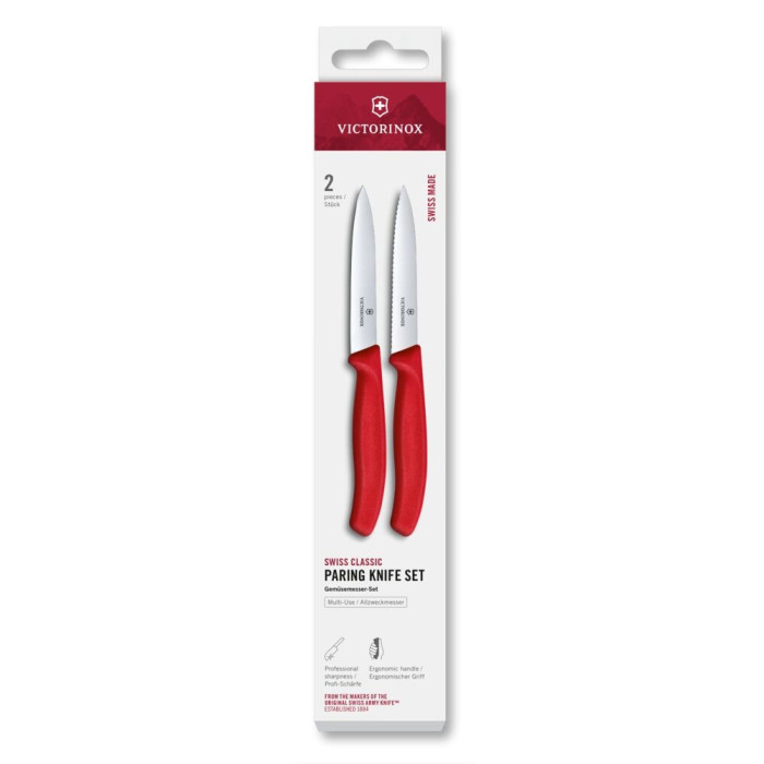 Набор ножей для чистки овощей Victorinox Swiss Classic 2 ножа красн 6.7791.2C1  
