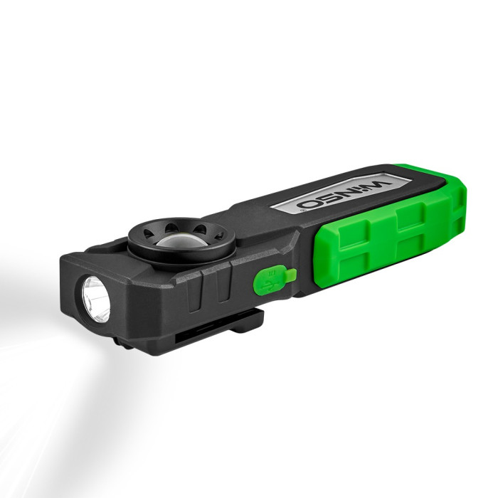 Фонарь портативный Winso 500Lm, 10W COB + 3W, 2000mAh, White/Red  