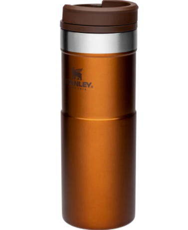 Термочашка Stanley Classic Never Leak- оранжевая- 0.47 л.  