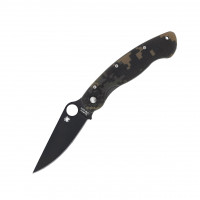 Нож Spyderco Military Black Blade, camo C36GPCMOBK