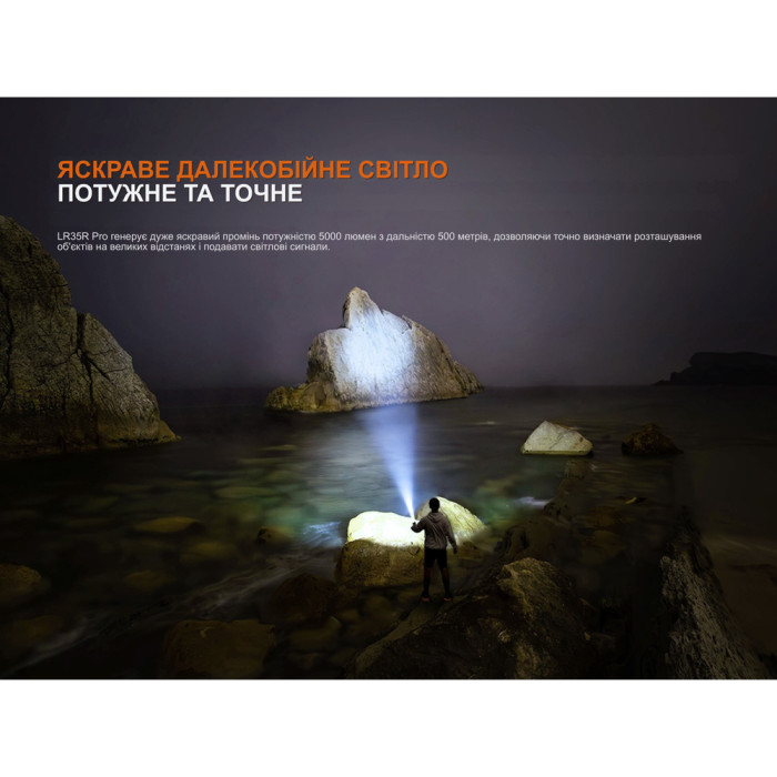 Фонарь поисковый ручной Fenix LR35R PRO | Лимитированная серия  