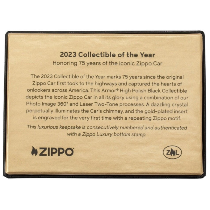 Зажигалка Zippo 75th Anniversary Zippo Car Limited Edition 4.500 Stk. 48693  