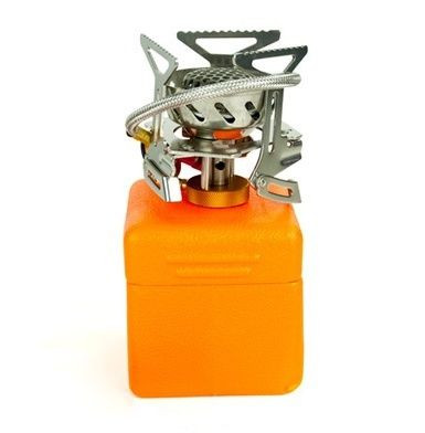 Горелка со шлангом, пьезоподжигом и ветрозащитой Tramp TRG-047  