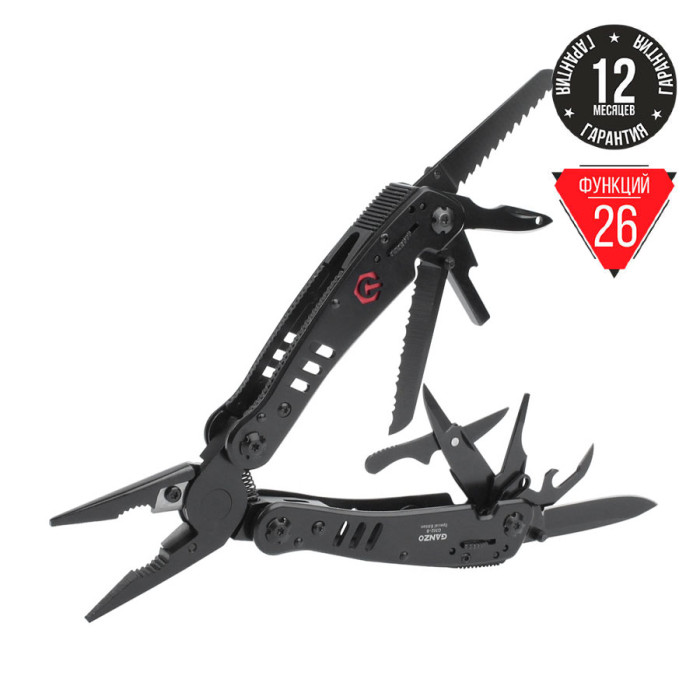 Мультитул Ganzo G302-B + Multitool Fonarik 2020 акционный  