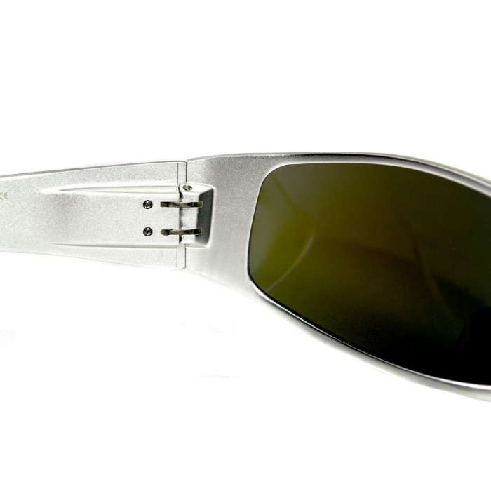 Очки Global Vision Bad-ASS1 Silver (G-Tech blue) зеркальные синие в металлической оправе  