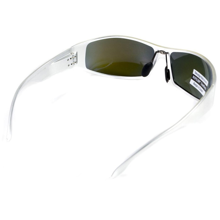 Очки Global Vision Bad-ASS1 Silver (G-Tech blue) зеркальные синие в металлической оправе  