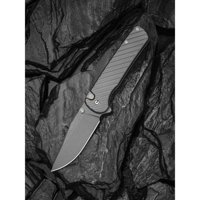Нож складной туристический Civivi Iron Tide (8.2 см) 14C28N / Aluminum серый  