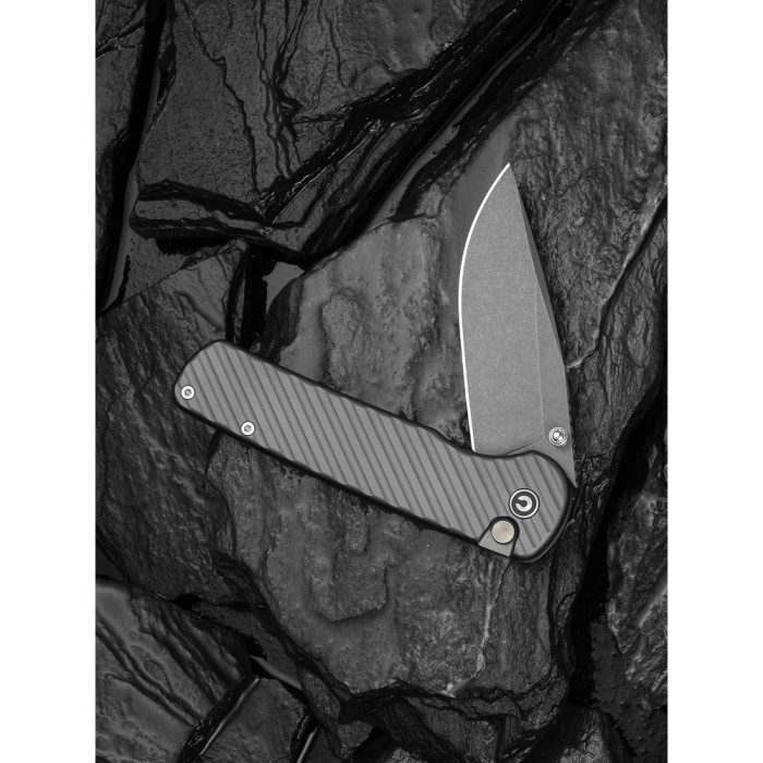 Нож складной туристический Civivi Iron Tide (8.2 см) 14C28N / Aluminum серый  