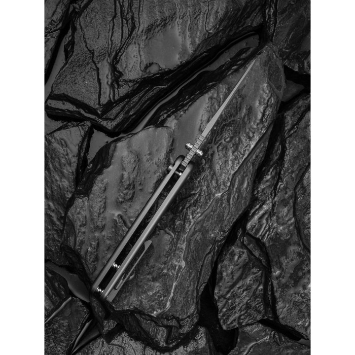 Нож складной туристический Civivi Iron Tide (8.2 см) 14C28N / Aluminum серый  