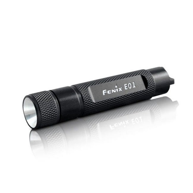 Фонарь-брелок Fenix E01 Nichia, белый, GS LED , 13 лм., черный  