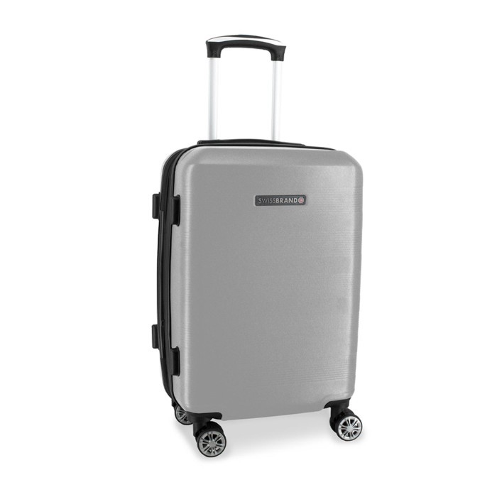 Чемодан Swissbrand Cardiff (S) Silver (SWB_LHCAR802S) 