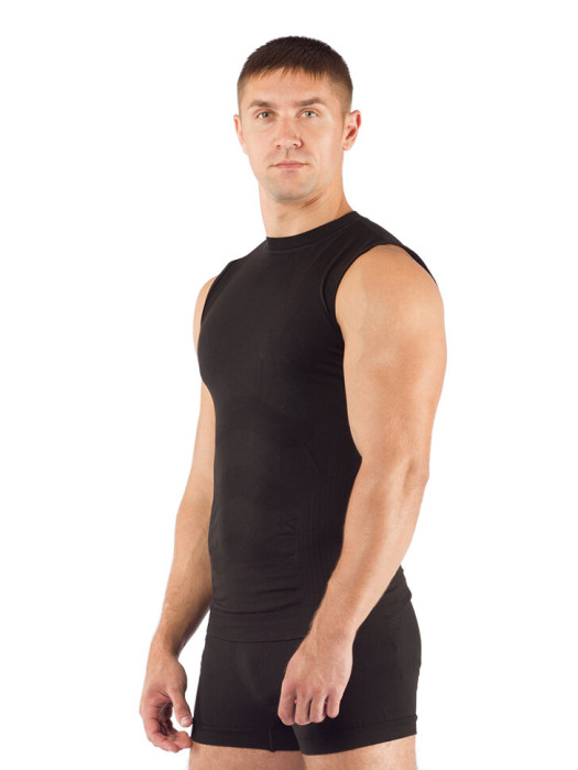 Футболка мужская Lasting Achile, черная S-M  