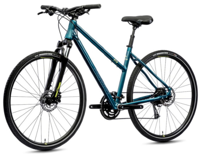 Велосипед Merida 2021 crossway 100 s(l) teal-blue(silver-blue/lime)  