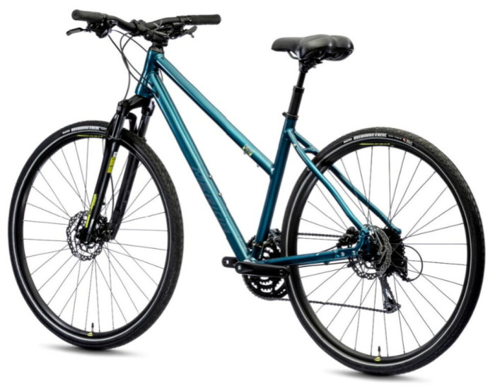 Велосипед Merida 2021 crossway 100 s(l) teal-blue(silver-blue/lime)  