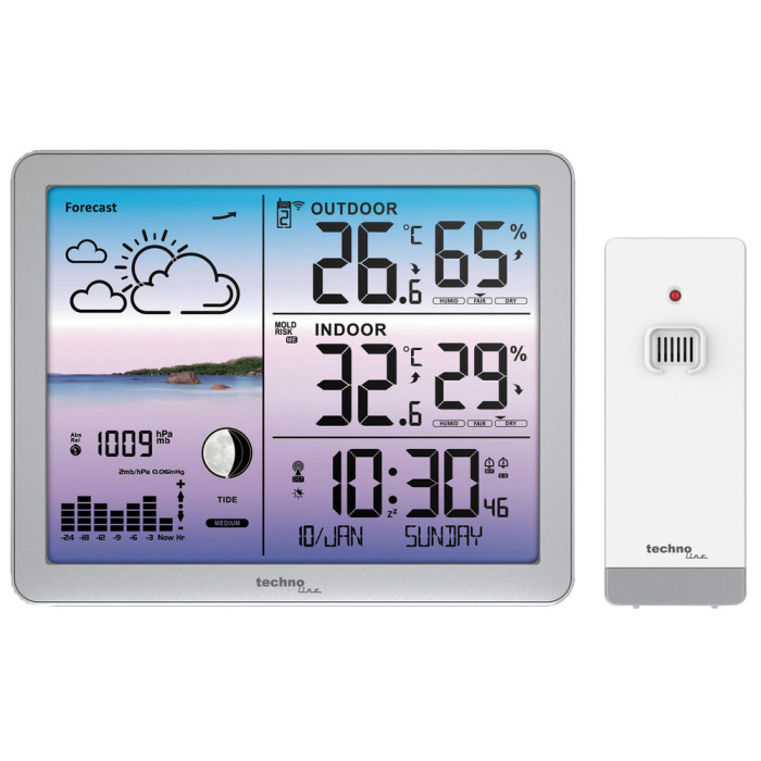 Метеостанция Technoline WS6520 Silver (WS6520)  