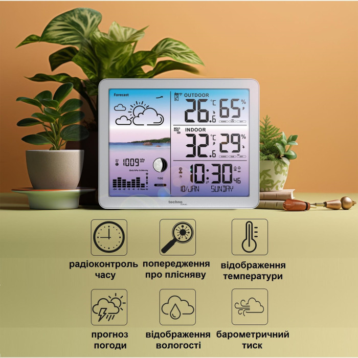 Метеостанция Technoline WS6520 Silver (WS6520)  