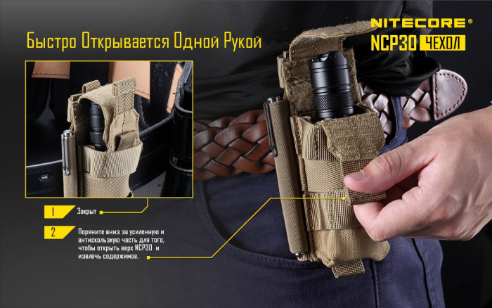 Чехол тактический Nitecore NCP30, черный  