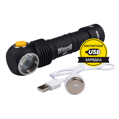 Мультифонарь Armytek Wizard Pro v3 , магнитная зарядка, 18650 , серый, XHP50,(F05501SC)