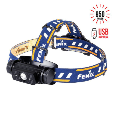 Налобный фонарь Fenix HL60R Cree XM-L2 U2 Neutral White LED (черный)