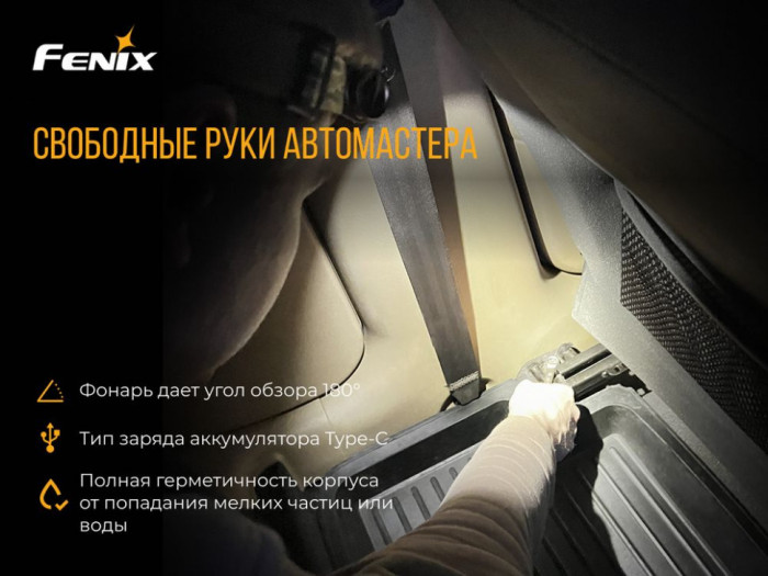 Налобный фонарь Fenix HL60R Cree XM-L2 U2 Neutral White LED (черный)  